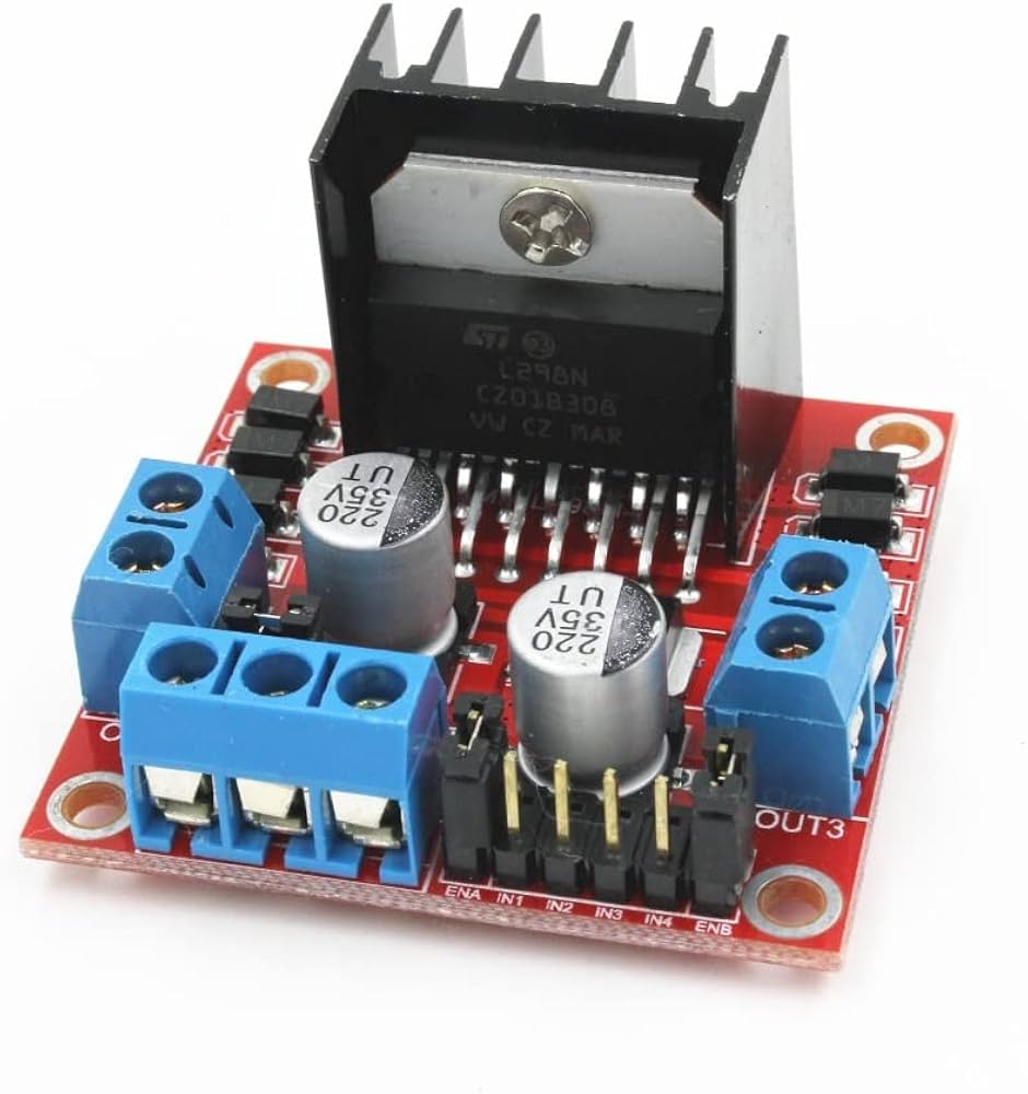 L298N 2A Motor Driver Module with PWM Control